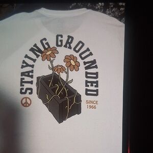 Vans Kids' White 'Staying Grounded' Graphic Tee